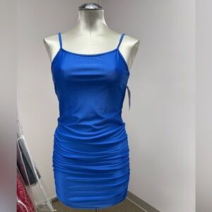 NWT BD Junior Royal Blue Ruched Party Dress Style 381
